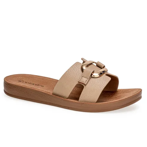 Platanitos Beige de Mujer modelo Sandalia Dama Sf Mael sintéticos mujer 2025042121052495910 Sintético Sintético